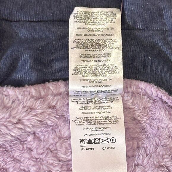 Columbia Fire Side Jacket Girls L Purple/ Lavender Full Zip Fleece Mock Neck - Picture 15 of 15